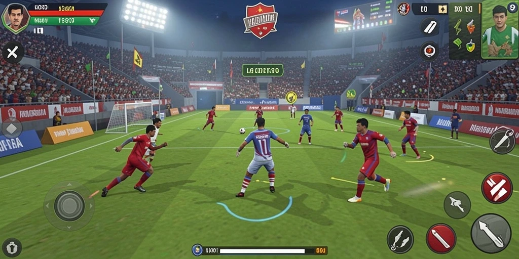Tangkapan layar menunjukkan aksi seru dalam game.